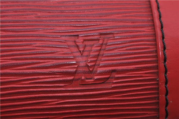 Authentic LOUIS VUITTON Epi Randonnee GM Shoulder Bag Red M43087 LV 6447C