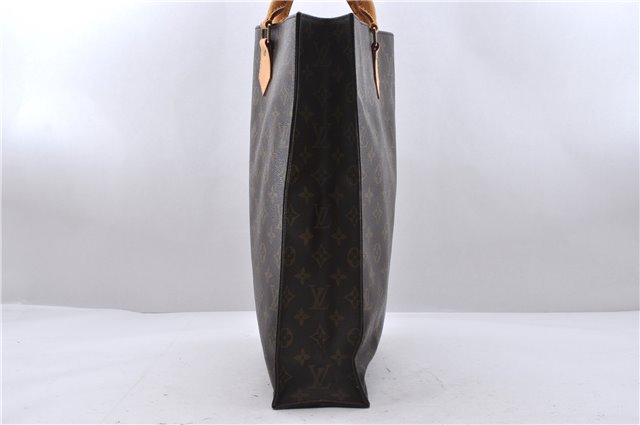 Authentic Louis Vuitton Monogram Sac Plat Hand Bag M51140 LV 6447D