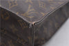 Authentic Louis Vuitton Monogram Sac Plat Hand Bag M51140 LV 6447D