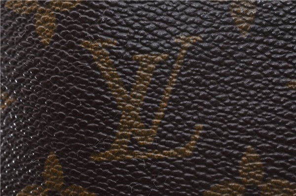 Authentic Louis Vuitton Monogram Sac Plat Hand Bag M51140 LV 6447D