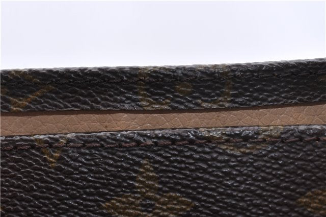 Authentic Louis Vuitton Monogram Sac Plat Hand Bag M51140 LV 6447D