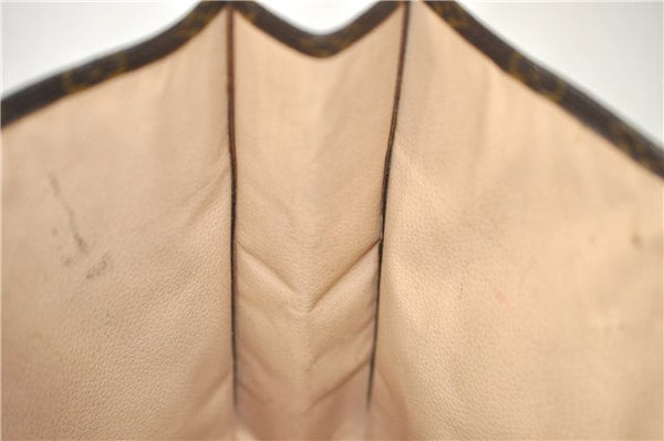 Authentic Louis Vuitton Monogram Sac Plat Hand Bag M51140 LV 6447D