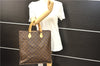 Authentic Louis Vuitton Monogram Sac Plat Hand Bag M51140 LV 6447D