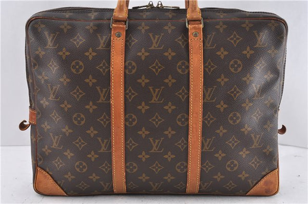 Auth LOUIS VUITTON Monogram Porte Documents Voyage Briefcase M53361 LV 6450C