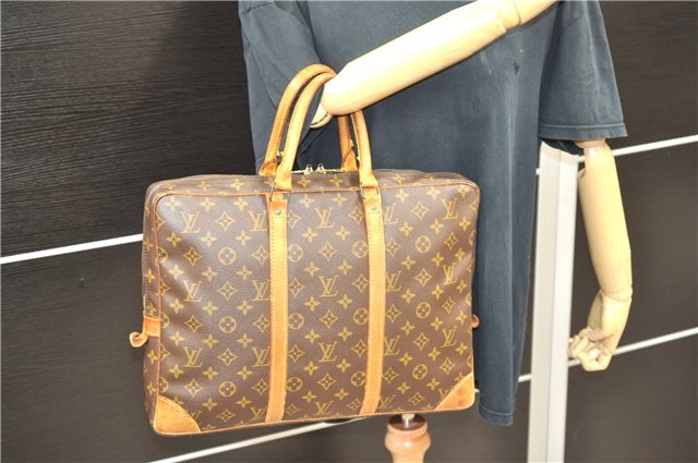 Auth LOUIS VUITTON Monogram Porte Documents Voyage Briefcase M53361 LV 6450C