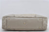 Authentic GUCCI Princy Guccissima GG Leather Tote Bag 163805 Ivory 6451E