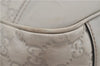 Authentic GUCCI Princy Guccissima GG Leather Tote Bag 163805 Ivory 6451E