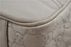 Authentic GUCCI Princy Guccissima GG Leather Tote Bag 163805 Ivory 6451E
