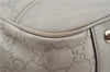 Authentic GUCCI Princy Guccissima GG Leather Tote Bag 163805 Ivory 6451E
