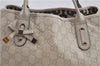 Authentic GUCCI Princy Guccissima GG Leather Tote Bag 163805 Ivory 6451E