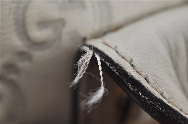 Authentic GUCCI Princy Guccissima GG Leather Tote Bag 163805 Ivory 6451E