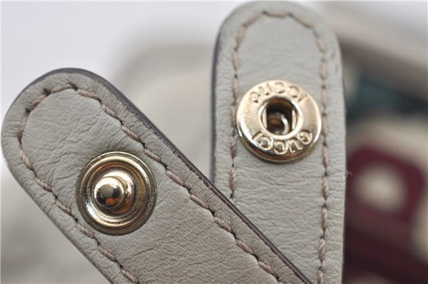 Authentic GUCCI Princy Guccissima GG Leather Tote Bag 163805 Ivory 6451E