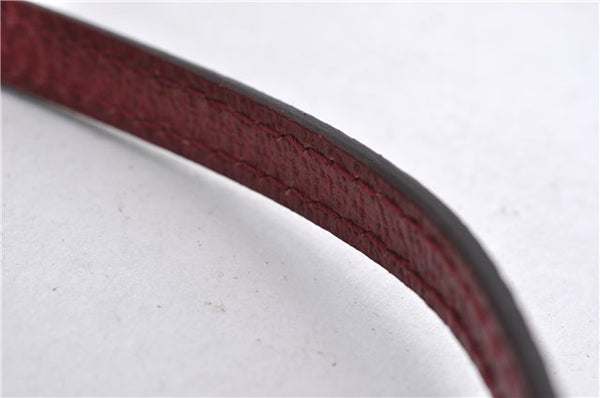 Authentic GUCCI Vintage Hand Bag Pouch Purse GG Canvas Leather 07198 Pink 6453E