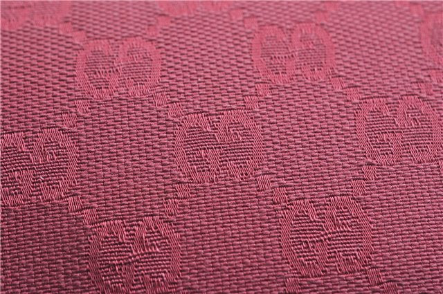 Authentic GUCCI Vintage Hand Bag Pouch Purse GG Canvas Leather 07198 Pink 6453E
