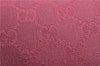 Authentic GUCCI Vintage Hand Bag Pouch Purse GG Canvas Leather 07198 Pink 6453E