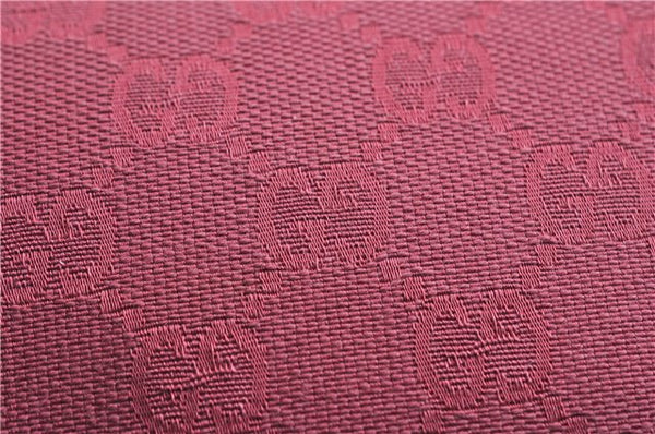 Authentic GUCCI Vintage Hand Bag Pouch Purse GG Canvas Leather 07198 Pink 6453E