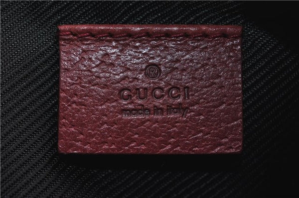 Authentic GUCCI Vintage Hand Bag Pouch Purse GG Canvas Leather 07198 Pink 6453E