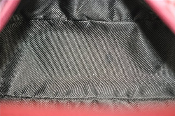 Authentic GUCCI Vintage Hand Bag Pouch Purse GG Canvas Leather 07198 Pink 6453E