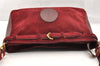 Authentic Cartier Must de Cartier Suede Leather Shoulder Bag Bordeaux Red 6456I