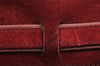 Authentic Cartier Must de Cartier Suede Leather Shoulder Bag Bordeaux Red 6456I