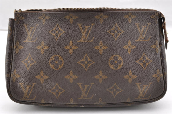 Authentic Louis Vuitton Monogram Pochette Accessoires Pouch M51980 Junk 6457I