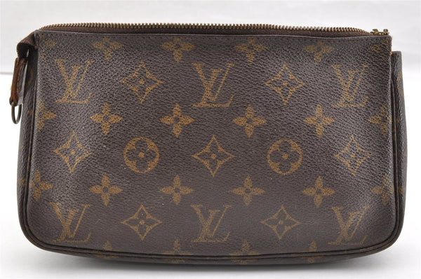 Authentic Louis Vuitton Monogram Pochette Accessoires Pouch M51980 Junk 6457I