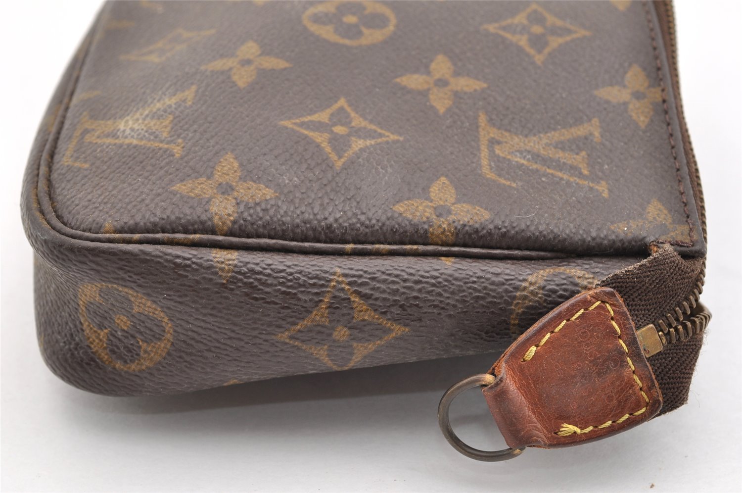 Authentic Louis Vuitton Monogram Pochette Accessoires Pouch M51980 Junk 6457I