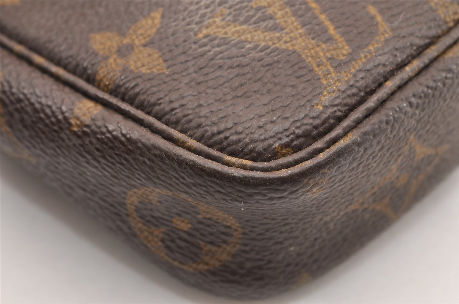 Authentic Louis Vuitton Monogram Pochette Accessoires Pouch M51980 Junk 6457I