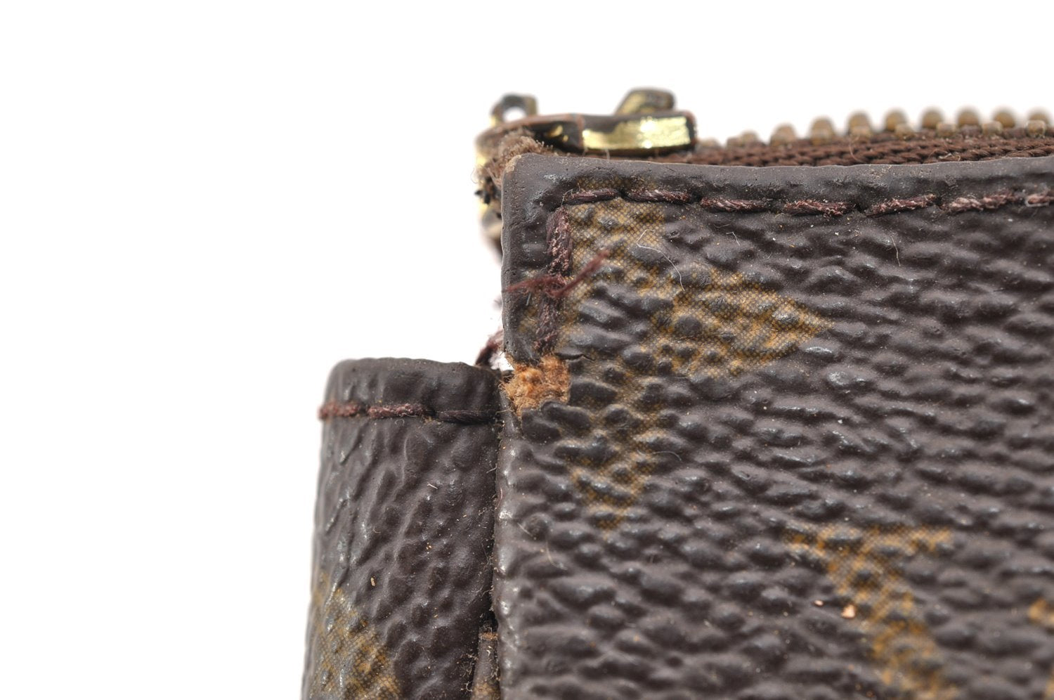 Authentic Louis Vuitton Monogram Pochette Accessoires Pouch M51980 Junk 6457I