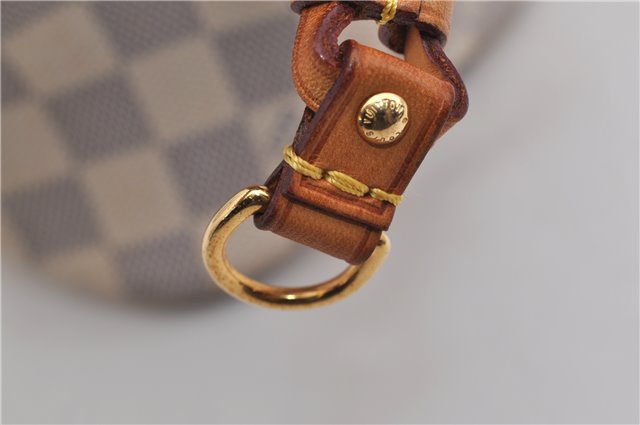 Authentic Louis Vuitton Damier Azur Neverfull PM Tote Bag N51110 LV 6459F