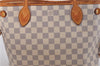 Authentic Louis Vuitton Damier Azur Neverfull PM Tote Bag N51110 LV 6459F