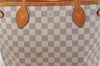 Authentic Louis Vuitton Damier Azur Neverfull PM Tote Bag N51110 LV 6459F