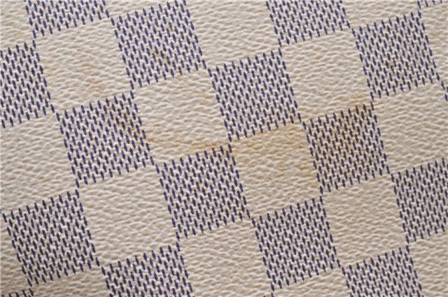 Authentic Louis Vuitton Damier Azur Neverfull PM Tote Bag N51110 LV 6459F