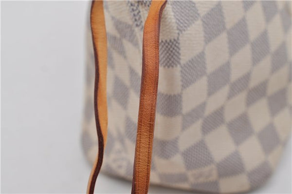 Authentic Louis Vuitton Damier Azur Neverfull PM Tote Bag N51110 LV 6459F