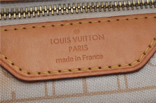 Authentic Louis Vuitton Damier Azur Neverfull PM Tote Bag N51110 LV 6459F