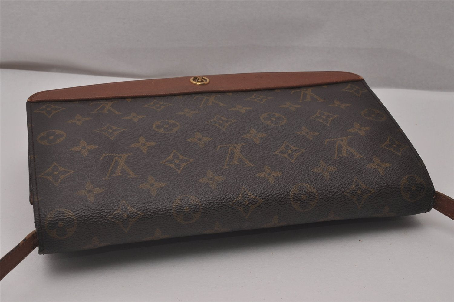 Authentic Louis Vuitton Monogram Bordeaux M51797 2Way Shoulder Clutch Bag 6460I
