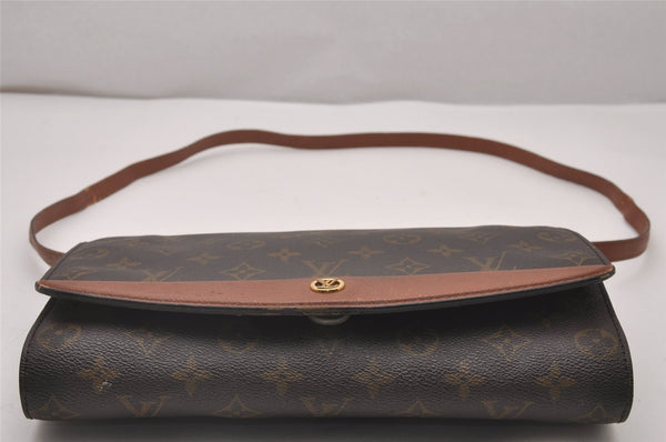 Authentic Louis Vuitton Monogram Bordeaux M51797 2Way Shoulder Clutch Bag 6460I