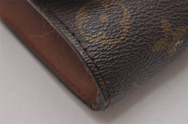 Authentic Louis Vuitton Monogram Bordeaux M51797 2Way Shoulder Clutch Bag 6460I