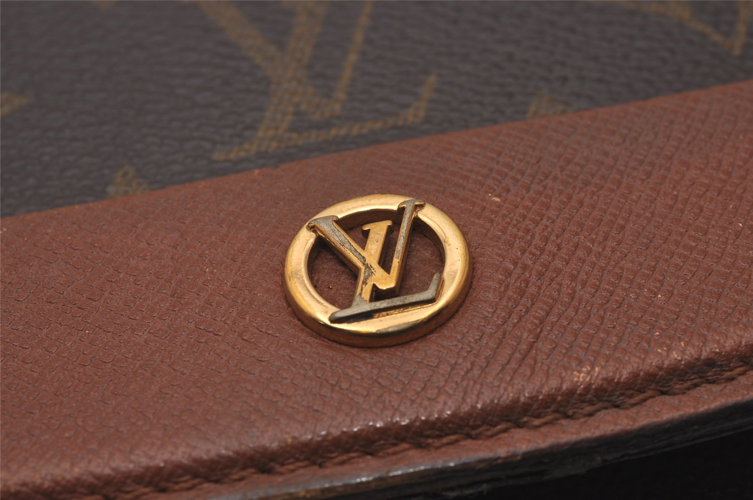 Authentic Louis Vuitton Monogram Bordeaux M51797 2Way Shoulder Clutch Bag 6460I