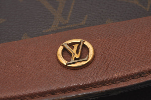 Authentic Louis Vuitton Monogram Bordeaux M51797 2Way Shoulder Clutch Bag 6460I