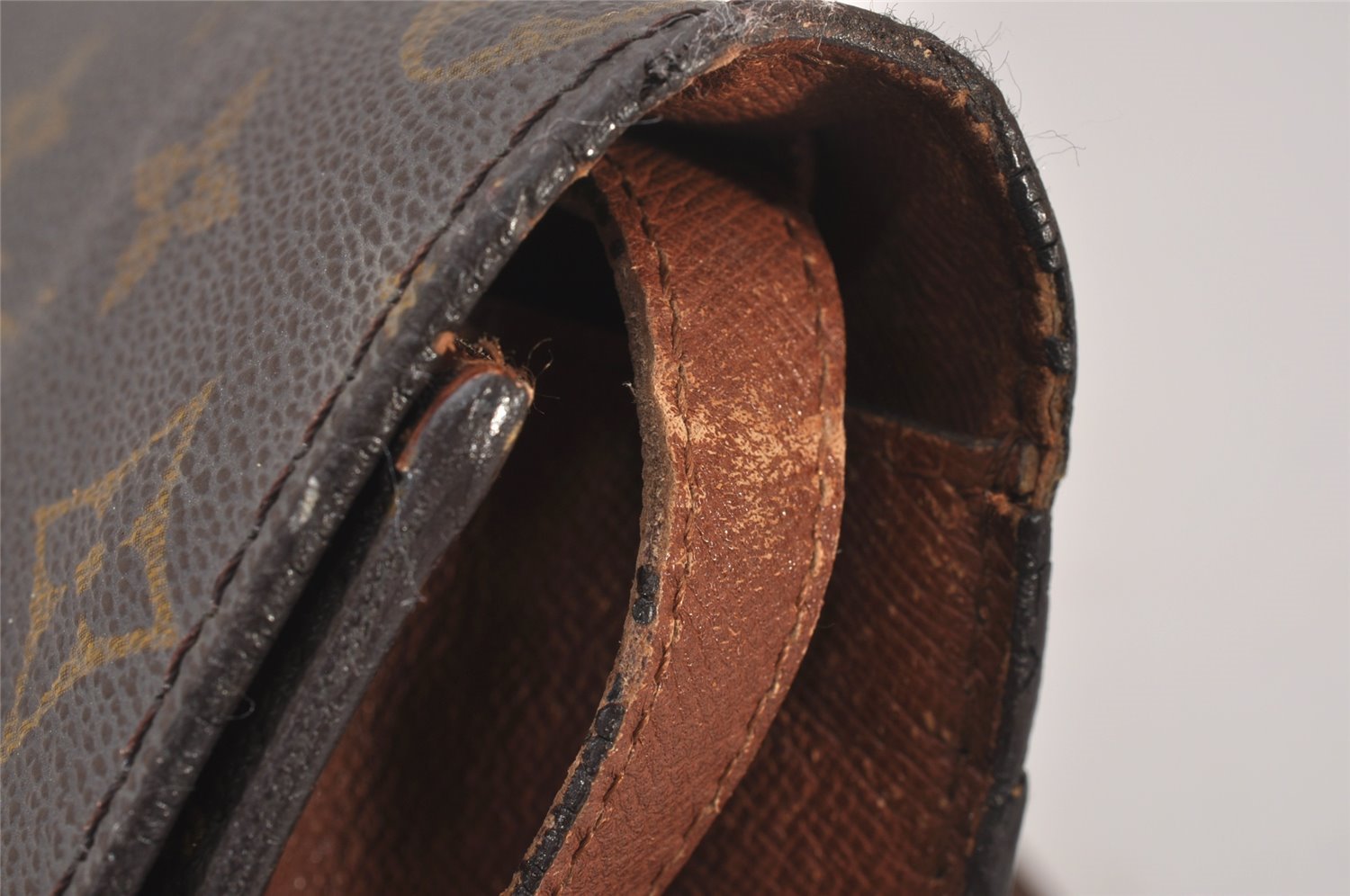 Authentic Louis Vuitton Monogram Bordeaux M51797 2Way Shoulder Clutch Bag 6460I