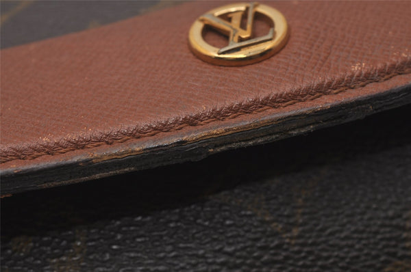 Authentic Louis Vuitton Monogram Bordeaux M51797 2Way Shoulder Clutch Bag 6460I