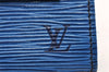 Authentic Louis Vuitton Epi Iena 32 Clutch Hand Bag Purse Blue M52715 LV 6461I