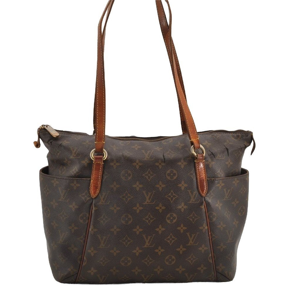 Authentic Louis Vuitton Monogram Totally MM Shoulder Tote Bag M41015 LV 6465I