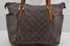 Authentic Louis Vuitton Monogram Totally MM Shoulder Tote Bag M41015 LV 6465I