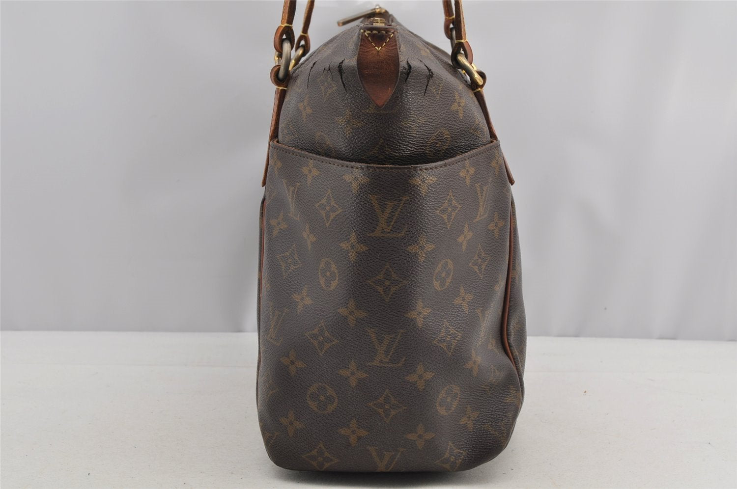 Authentic Louis Vuitton Monogram Totally MM Shoulder Tote Bag M41015 LV 6465I