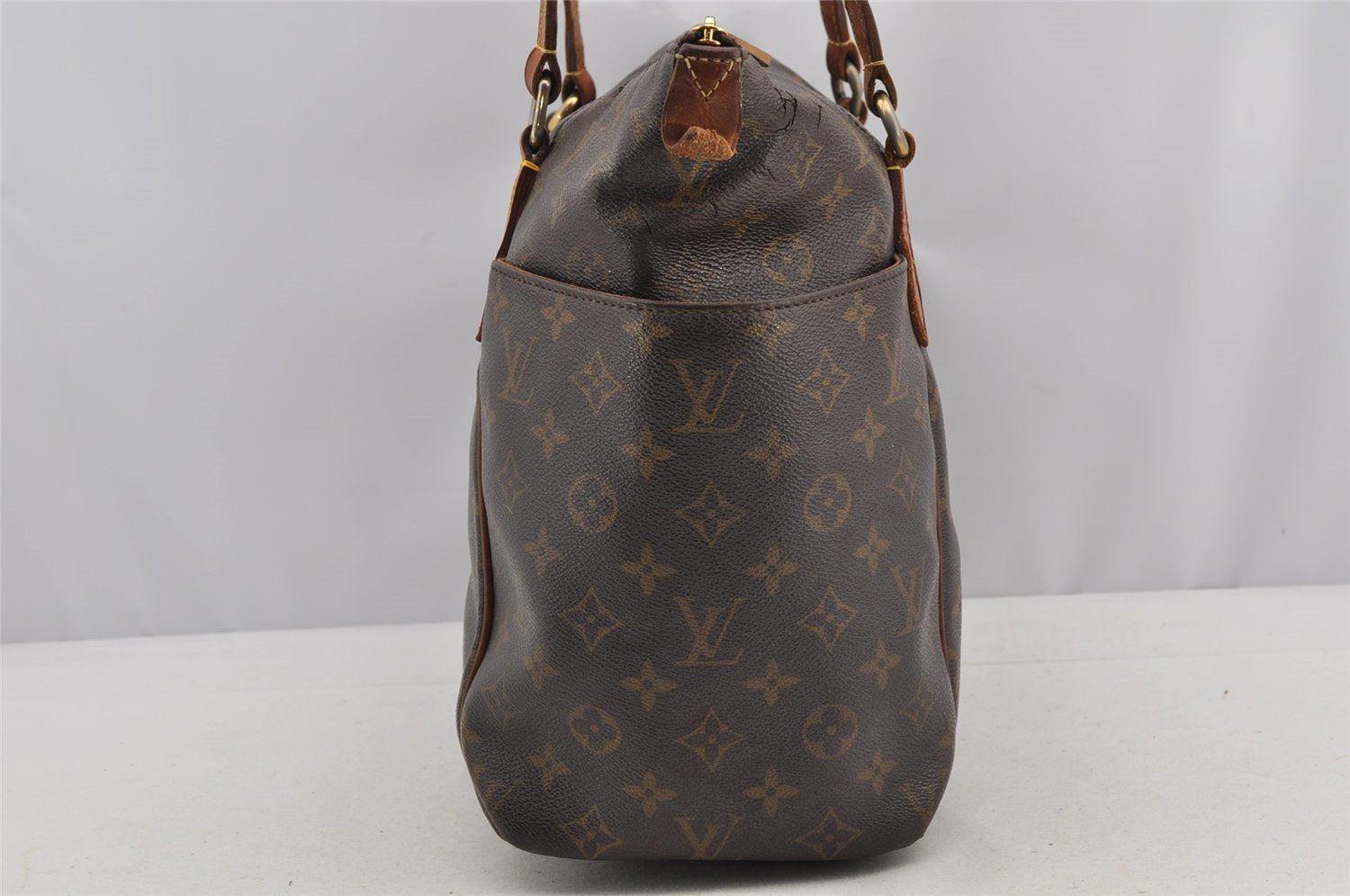 Authentic Louis Vuitton Monogram Totally MM Shoulder Tote Bag M41015 LV 6465I