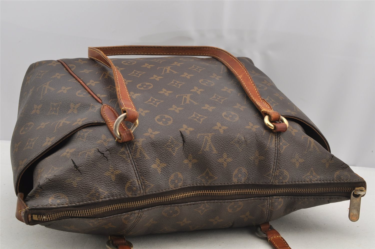 Authentic Louis Vuitton Monogram Totally MM Shoulder Tote Bag M41015 LV 6465I