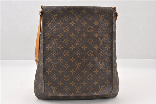 Authentic Louis Vuitton Monogram Musette Shoulder Cross Body Bag M51256 LV 6473F