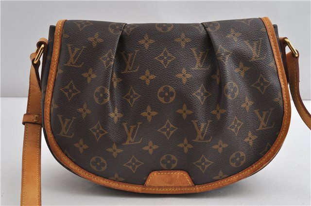 Authentic Louis Vuitton Monogram Menilmontant PM M40474 Shoulder Cross Bag 6474F